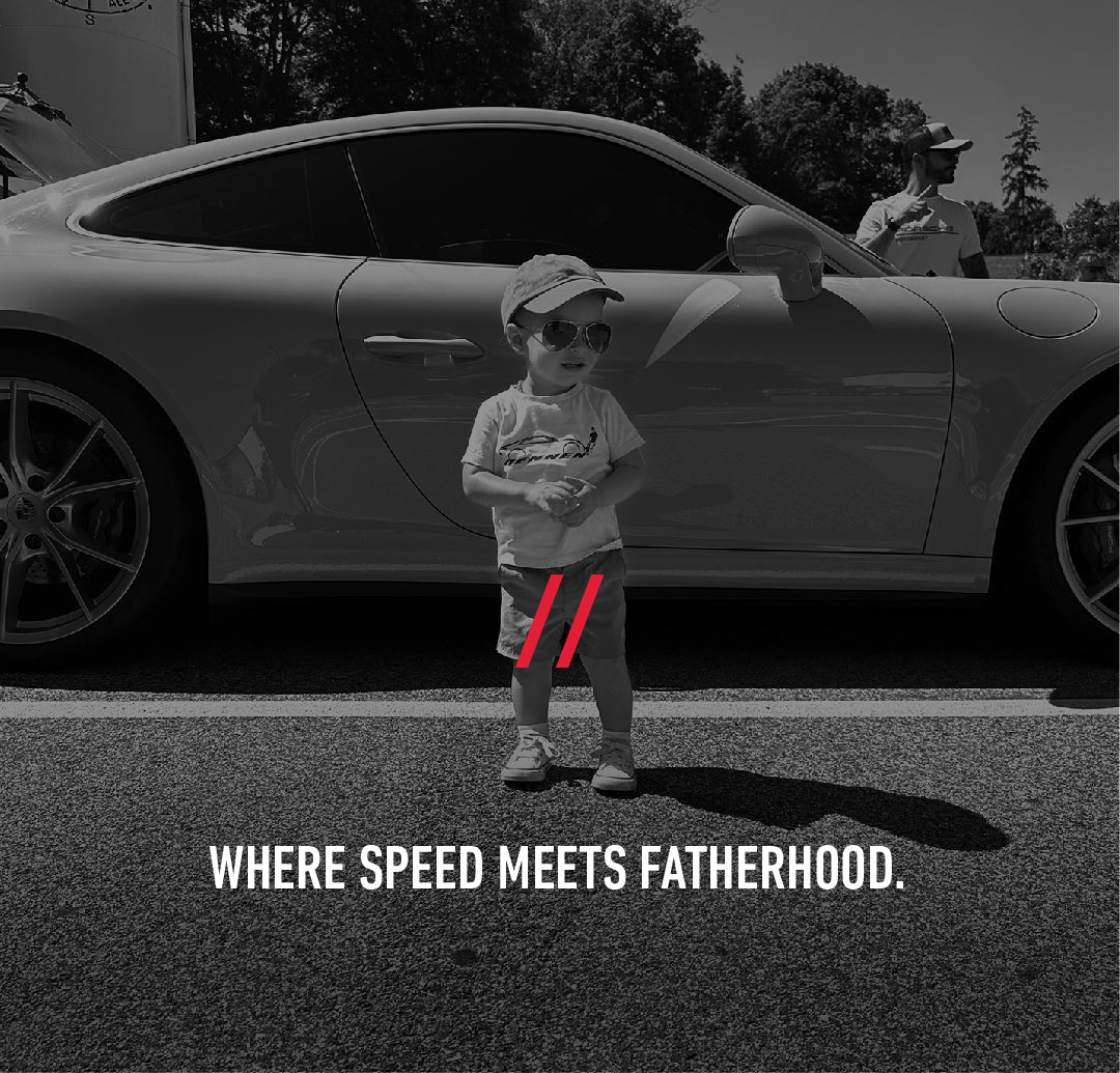 Where speed meets fatherhood. Dad Driven & Dad Driven Garage.