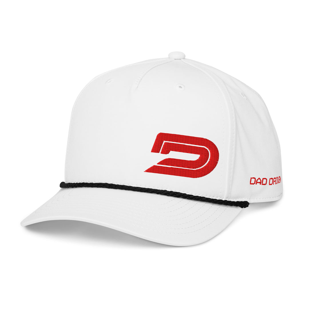 Dad Driven classic rope hat. Where speed meets fatherhood.