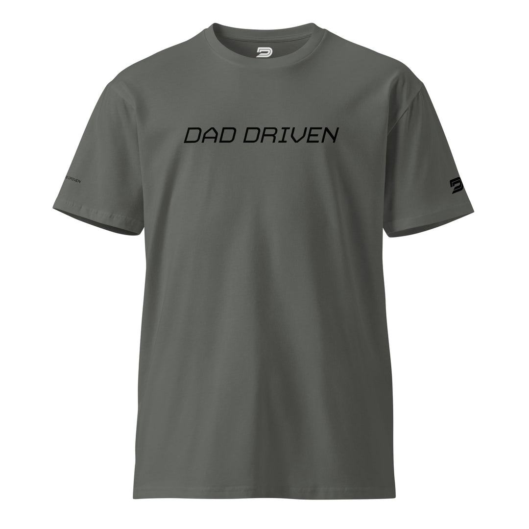 Dad Driven stencil tshirt. Where speed meets fatherhood.