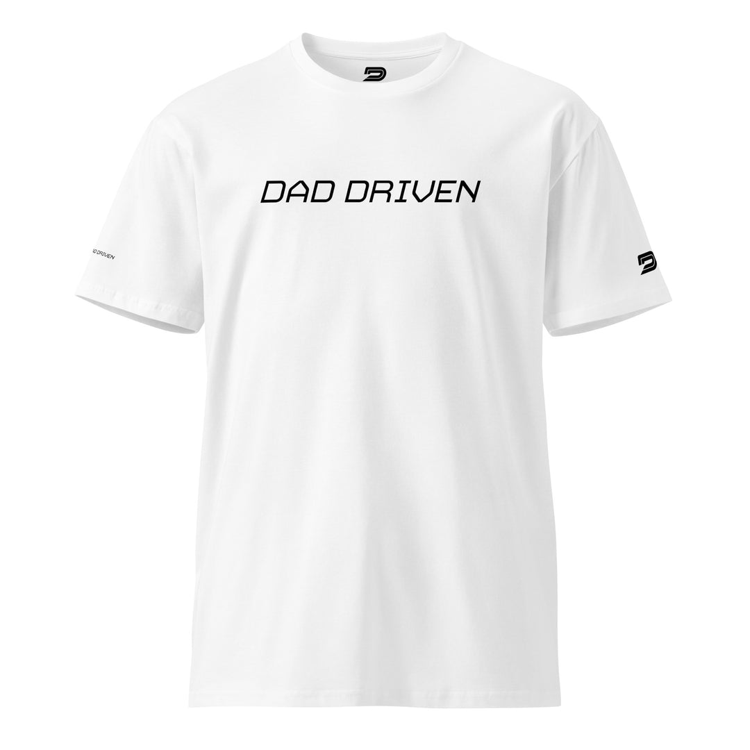 Dad Driven stencil tshirt. Where speed meets fatherhood.