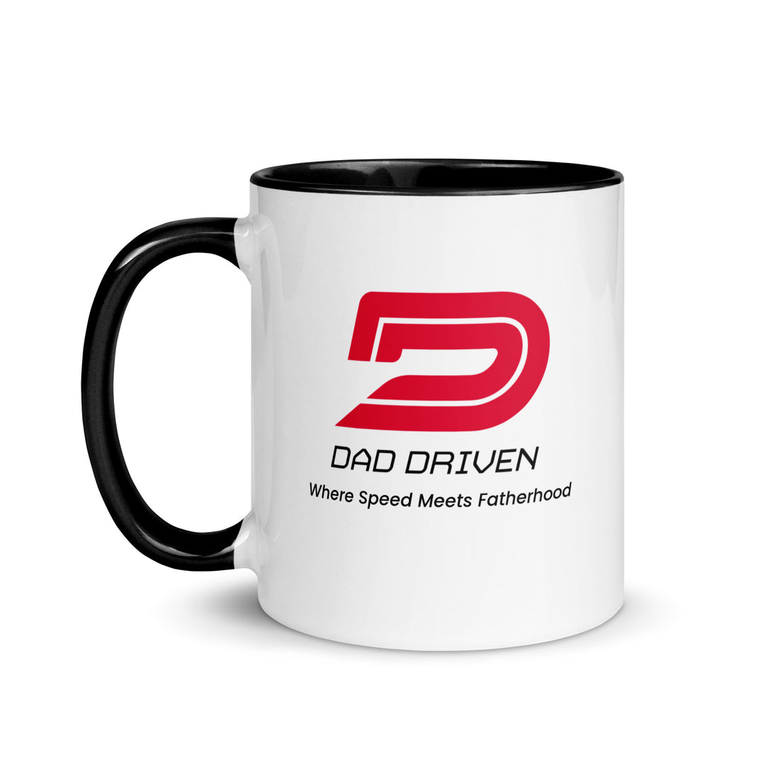 Dad Driven coffee mug. Where speed meets fatherhood.